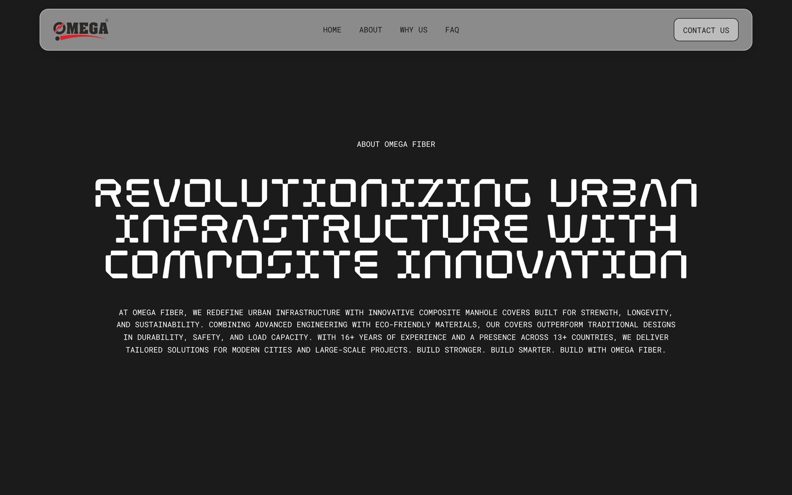 Dark about section titled Revolutionizing Urban Infrastructure with Composite Innovation